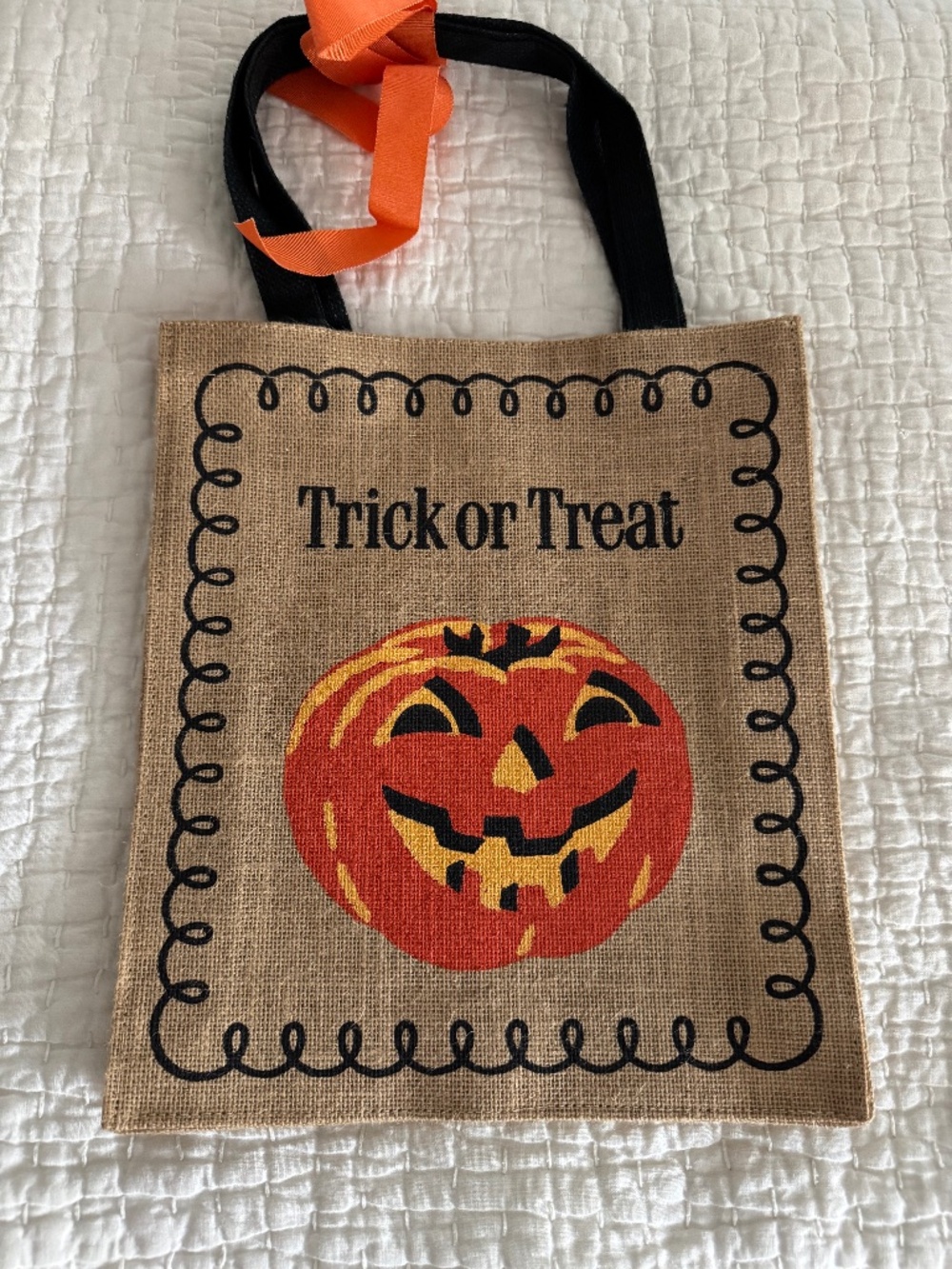 Pottery Barn vintage Inspired Trick or Treat Bag